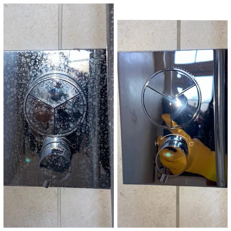 Oven cleaning before and after